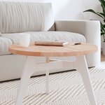 vidaXL Dessus de table Ø60x2 5 cm rond bois massif de hêtre
