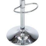 vidaXL Tabourets de bar lot de 2 crème similicuir