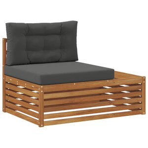 vidaXL Canapé d'extérieur extrémité Naturel 115 x 83 x 73 cm