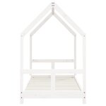 vidaXL Cadre de lit pour enfant blanc 80x160 cm bois de pin massif