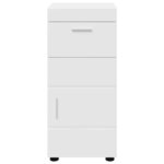 vidaXL Ensemble d'armoire de salle de bain avec tiroir TULUM Blanc