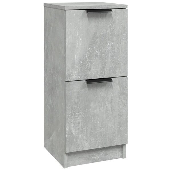 vidaXL Buffet Gris béton 30x30x70 cm Bois d'ingénierie