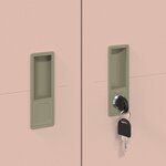 vidaXL Armoire de rangement 2 Pièces Rose 60 x 40 x 180 cm Acier