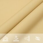 vidaXL Voile d'ombrage sable 3 5x2 5 m 100   polyester oxford
