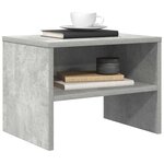 vidaXL Table de chevet Gris béton 40x30x30 cm Bois ingénierie