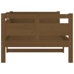 vidaXL Lit de jour sans matelas marron miel bois pin massif 90x200 cm