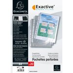 Sachet 20 pochettes perforées pour EXACTIVE EXACOMPTA