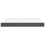vidaXL Matelas de lit à ressorts ensachés fermeté moyenne Gris foncé 180x200x20 cm