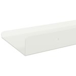 vidaXL Étagère flottante 3 pc Blanc 40 x 9 x 2 5 cm Acier