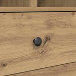 vidaXL Bureau avec rangement Chêne artisanal Bois d'ingénierie