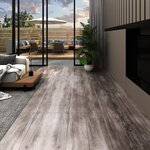 vidaXL Dalles de plancher PVC autoadhésif 5 21 m² 2 mm marron bois mat