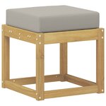 vidaXL Banc de Jardin Bois d'Acacia Massif Blanc