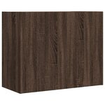 vidaXL Armoire murale chêne marron 75x35x60 cm bois d'ingénierie