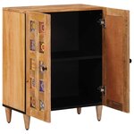 vidaXL Buffet Naturel 60 x 33 x 75 cm Bois de mangue massif