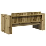vidaXL Canapé de jardin Vert 134 x 60 x 62 cm Pin imprégné