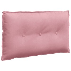 vidaXL Coussin de Dos Rose 80 x 50 cm Tissu en velours côtelé