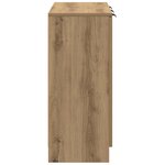 vidaXL Buffet chêne artisanal 90 5x30x70 cm bois d'ingénierie