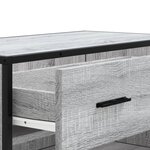 vidaXL Meuble à chaussures sonoma gris bois d'ingénierie et métal