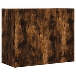 vidaXL Armoire murale chêne fumé 75x35x60 cm bois d'ingénierie