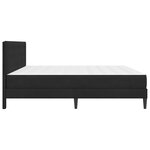 vidaXL Cadre de lit avec matelas Noir 180 x 200 cm Velours