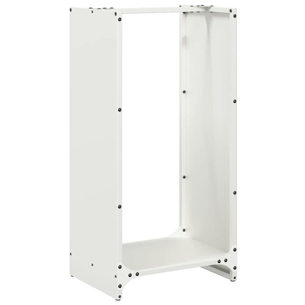 vidaXL Portant de bois chauffage blanc 40x30x80 cm