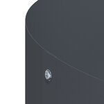 vidaXL Pot en métal anthracite Anthracite Métal Grand Durable