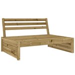 vidaXL Canapé central 120x80 cm bois de pin imprégné