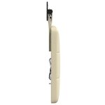 vidaXL Tête de lit suspendue Avec lumière LED Crème Simili cuir