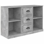 vidaXL Buffet gris béton 104 5x35 5x67 5 cm bois d'ingénierie