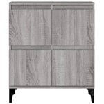 vidaXL Buffets 3 Pièces sonoma gris 60x35x70 cm bois d'ingénierie