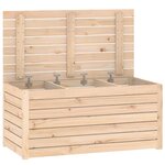 vidaXL Boîte de jardin 101x50 5x46 5 cm bois massif de pin