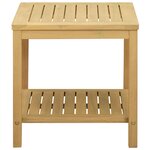 vidaXL Table d'appoint Huile Naturelle 45 x 45 x 45 cm