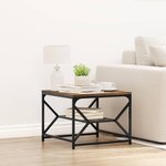 vidaXL Table basse Chêne fumé 51 x 50 x 40 cm