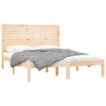 vidaXL Cadre de lit sans matelas 120x200 cm bois massif