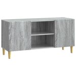 vidaXL Meuble TV 102 x 34 5 x 50 cm Sonoma gris Bois d'ingénierie
