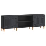 vidaXL Meuble TV 150 x 31 x 50 cm Noir Bois d'ingénierie
