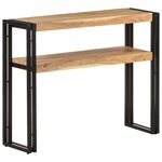 vidaXL Table console 90x30x75 cm Bois d'acacia massif