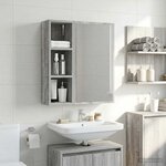 vidaXL Armoire murale de salle de bain Gris Sonoma 20 x 16 x 62 5 cm