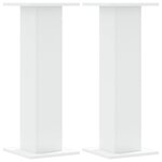 vidaXL Supports pour plantes 2 Pièces blanc 30x30x80 cm bois d'ingénierie