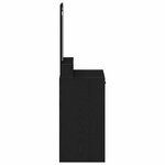 vidaXL Coiffeuse Chêne noir 50 x 41 x 140 cm Bois d'ingénierie