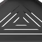 vidaXL Braise Noir 50 x 43 x 52 cm Acier