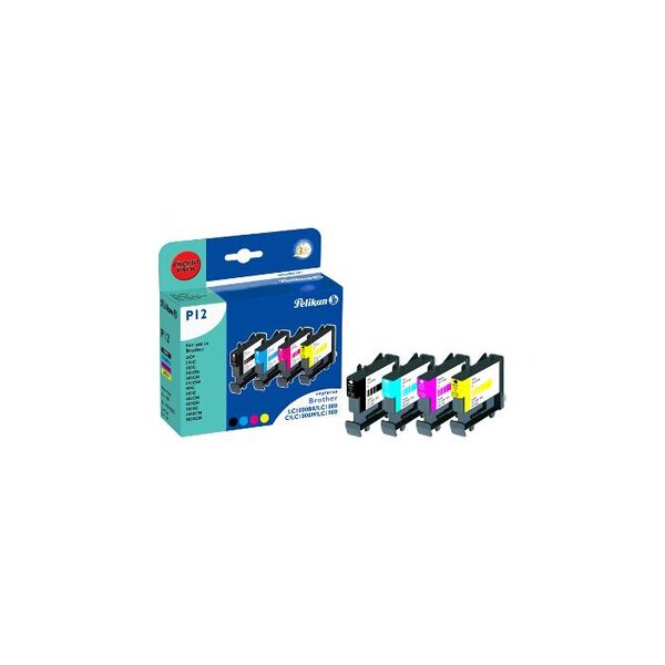 P12 cartouche jet d'encre compatible avec oem pack lc 1000 pelikan printing