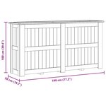 vidaXL Jardinière surélevée 196x50x100 cm Bois de pin imprégné