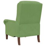 vidaXL fauteuil Vert clair 76 x 94 x 102 cm Velours