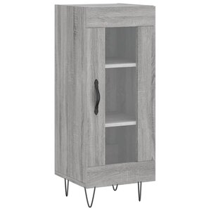 vidaXL Buffet Sonoma gris 34 5x34x90 cm Bois d'ingénierie
