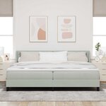 vidaXL Lit à ressorts avec matelas noir 100x200 cm en velours