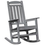 vidaXL Chaise Berçante de Jardin Gris clair 70 x 92 x 108 cm Plastique