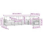vidaXL Ensemble de canapés d'extérieur 5 pc Gris Naturel et Clair