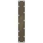 vidaXL Pieds de table à manger en U 2 pièces Acier naturel 50 x (72-73) cm Acier