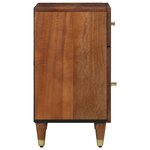 vidaXL Table de chevet Marron miel Bois massif 50 x 33 x 60 cm Durable